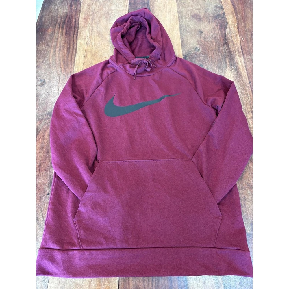 NIKE hoodie women small purple dri-fit swoosh pullover CZ2425-638 As Is